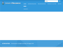 Tablet Screenshot of comune.roccasecca.fr.it